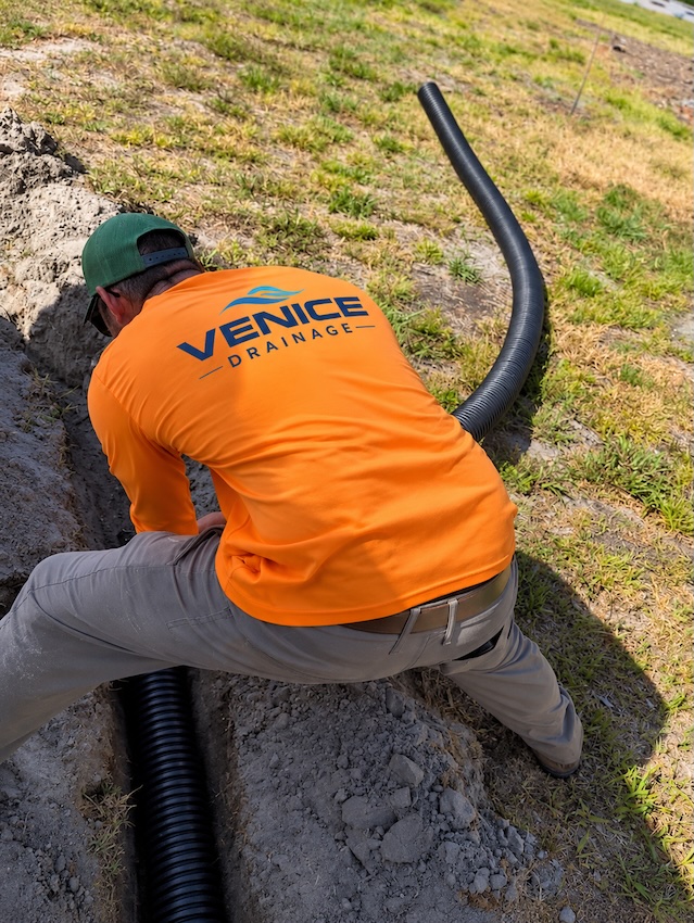 landscape drainage solutions Venice Drianage